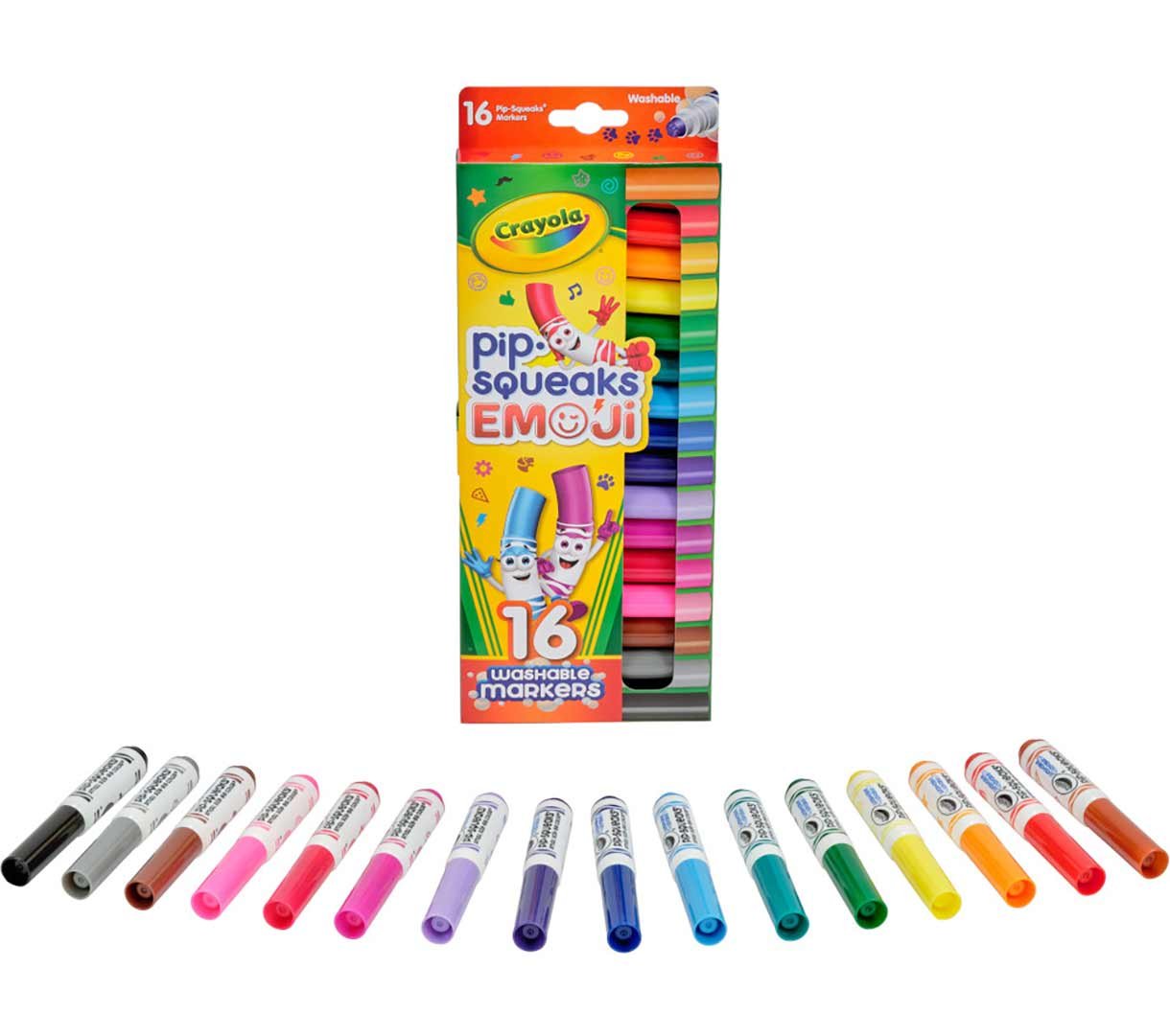 Crayola Pip Squeaks Emoji Stamp16Pcs Markers