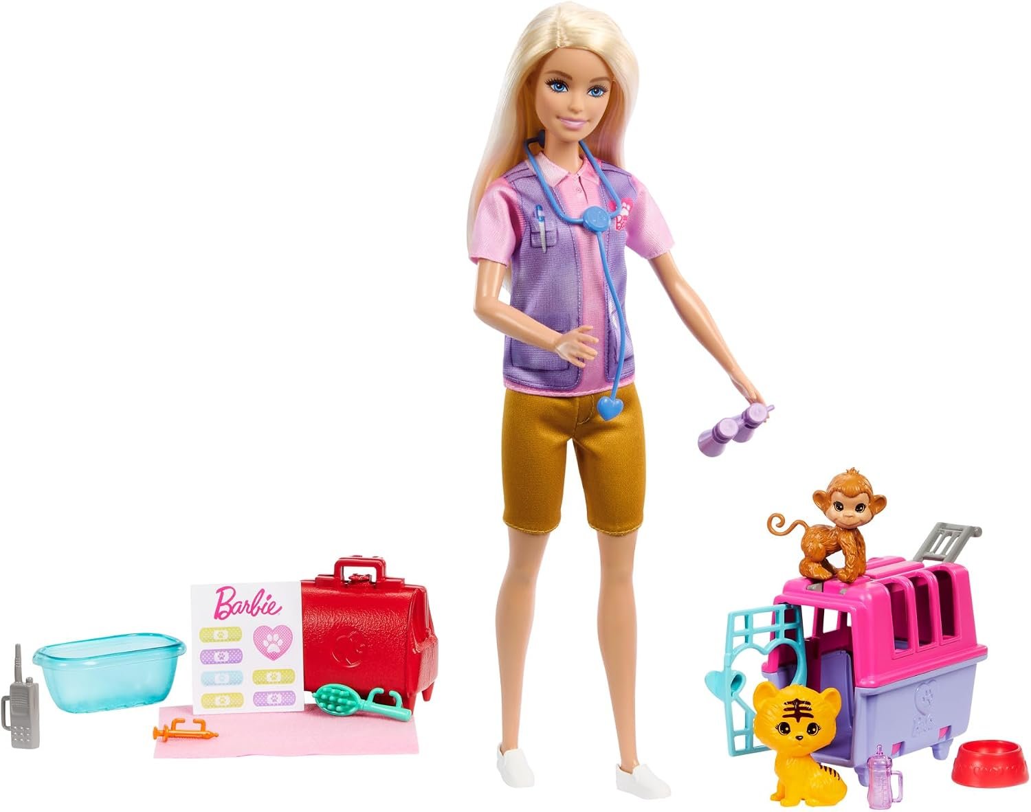 Barbie Doll & Animal Rescue & Recovery Playset - Image 2