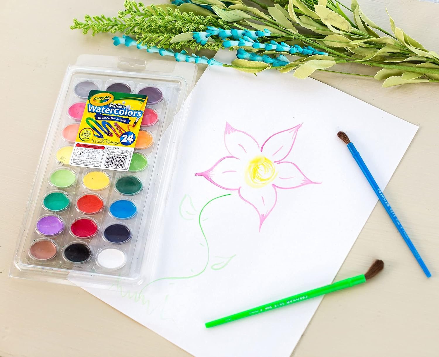 Crayola Palette of 24 Paint - Image 2