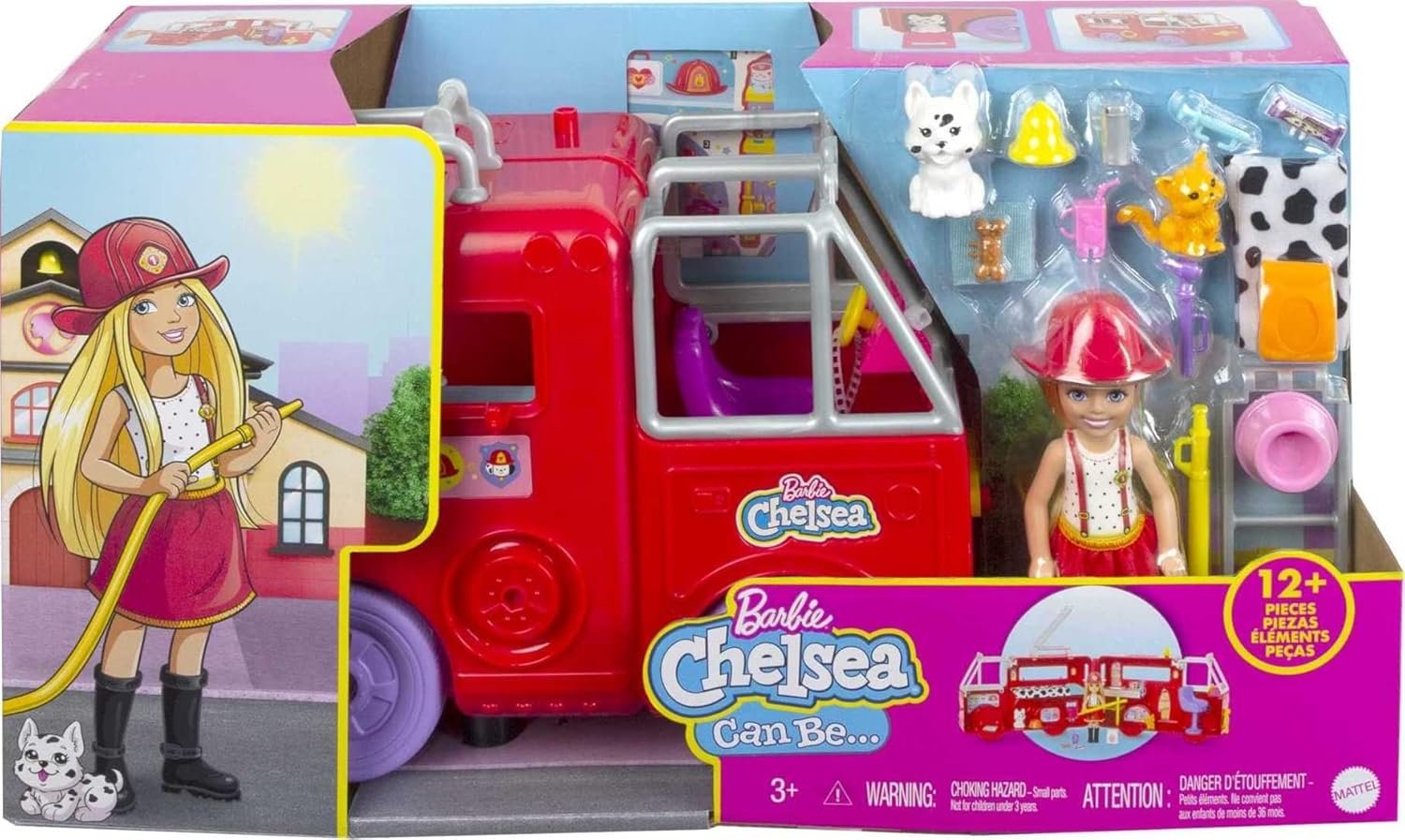 Barbie Chelsea Can Be Doll & Toy Fire Truck Playset - Image 6