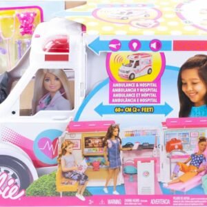 Barbie Pink and White Medical Vehicle for Doll