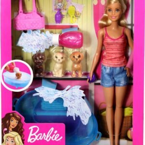 Barbie Doll, Blonde, and Playset