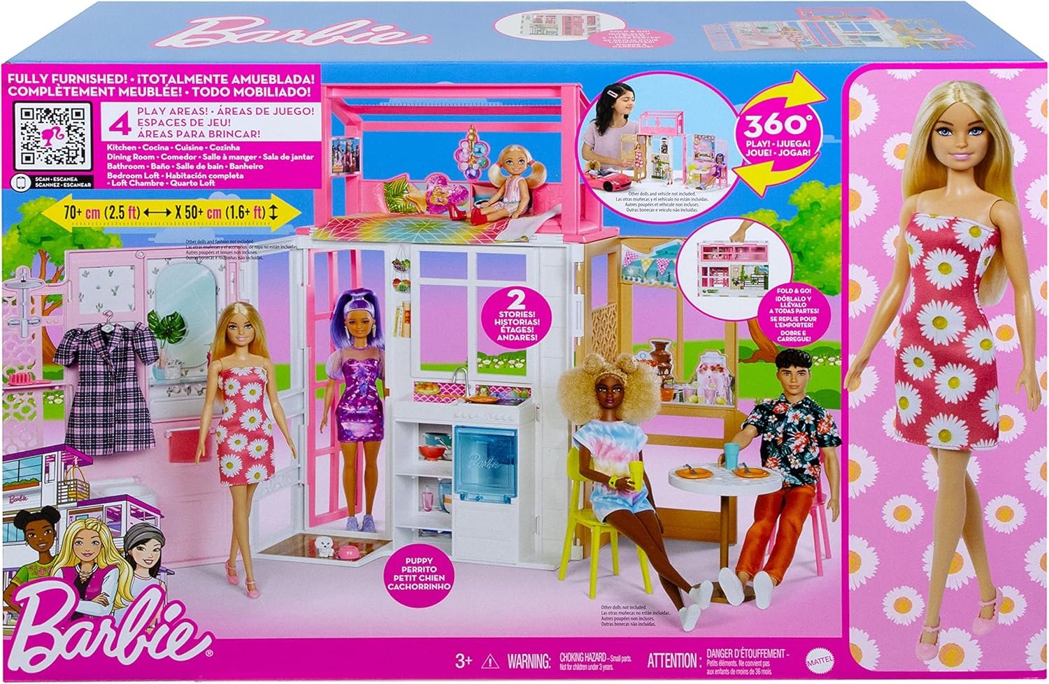 Barbie Dollhouse Playset with Doll - Image 8