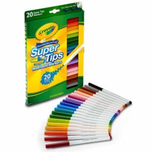 Crayola Washable Super Tips 20Pcs Markers Assorted Set