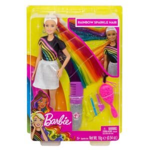 Barbie Rainbow Sparkle Hair Doll