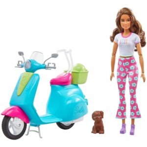 Barbie Holiday Fun Doll, Scooter and Accessories