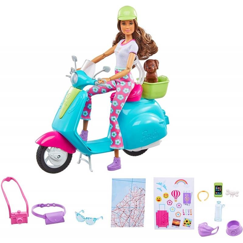 Barbie Holiday Fun Doll, Scooter and Accessories - Image 5