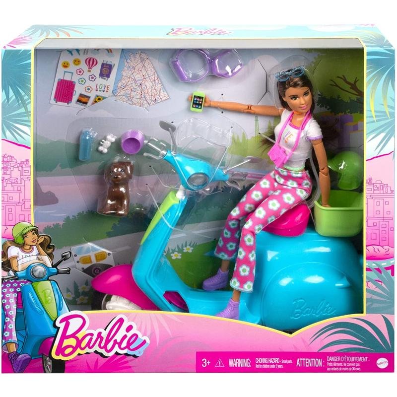 Barbie Holiday Fun Doll, Scooter and Accessories - Image 6