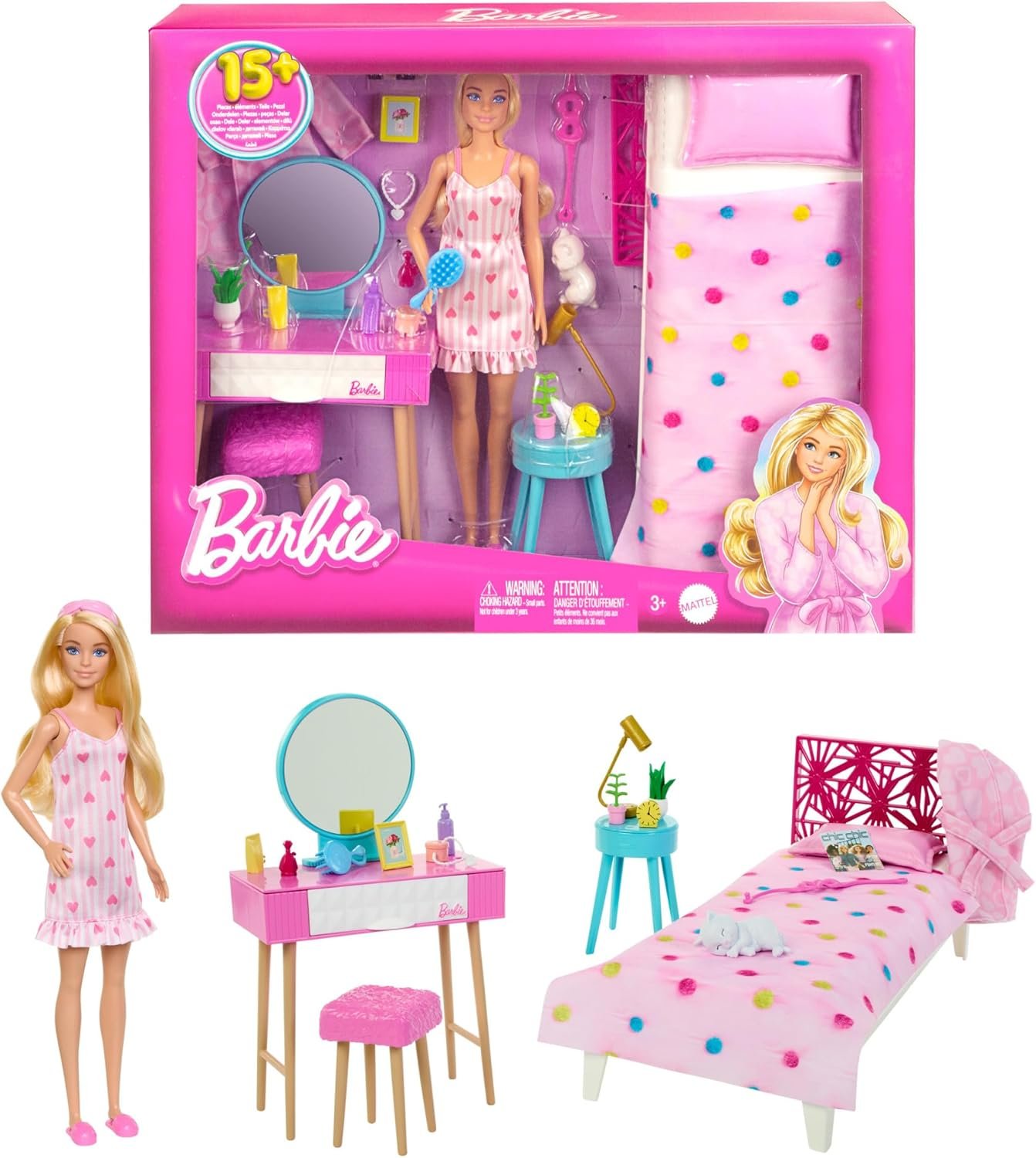 Barbie Doll And Bedroom Playset - Image 7