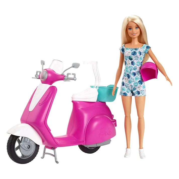 Barbie Doll and Scooter