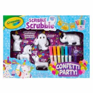 Crayola Scribble Scrubbie Pets Confetti Party Playset