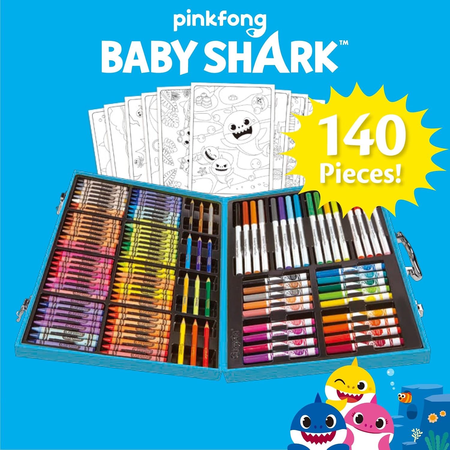 Crayola Baby Shark Art Case - Image 3
